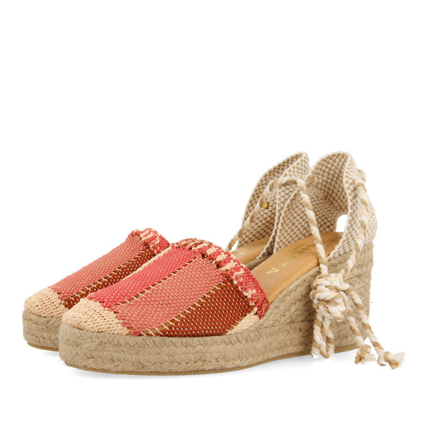 La siesta gala women's coral espadrilles
