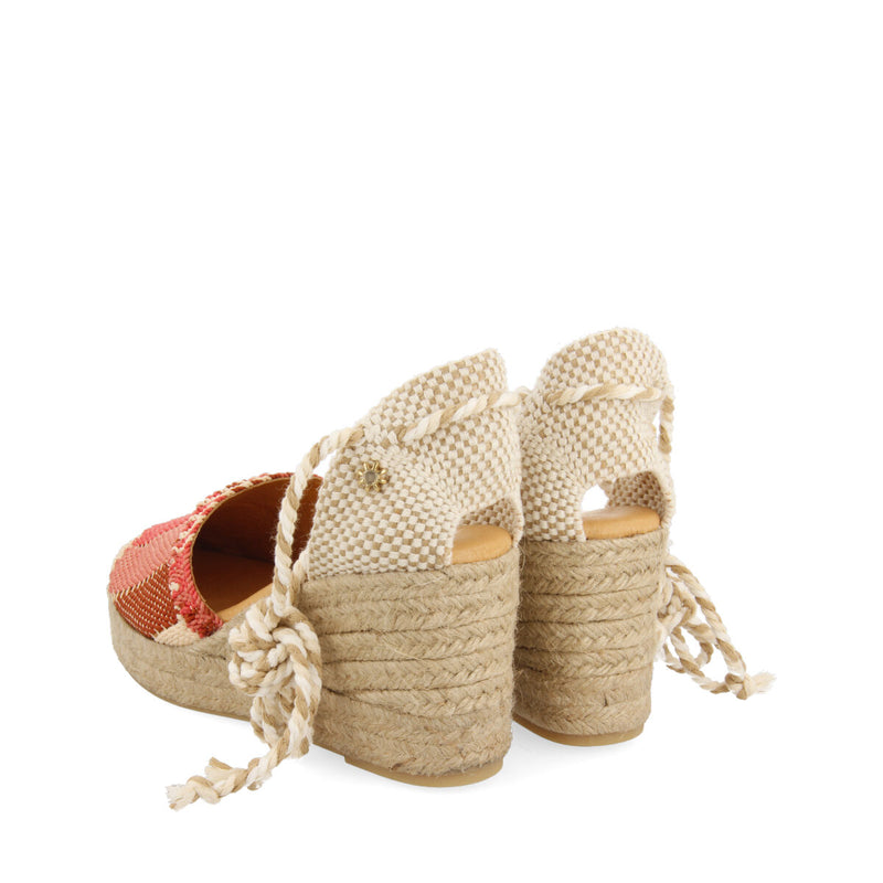 La siesta gala women's coral espadrilles