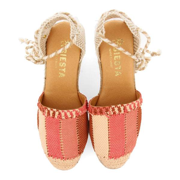 La siesta gala women's coral espadrilles