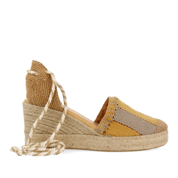 La siesta gala women's mustard espadrilles