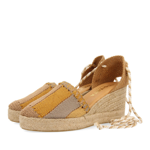 La siesta gala women's mustard espadrilles