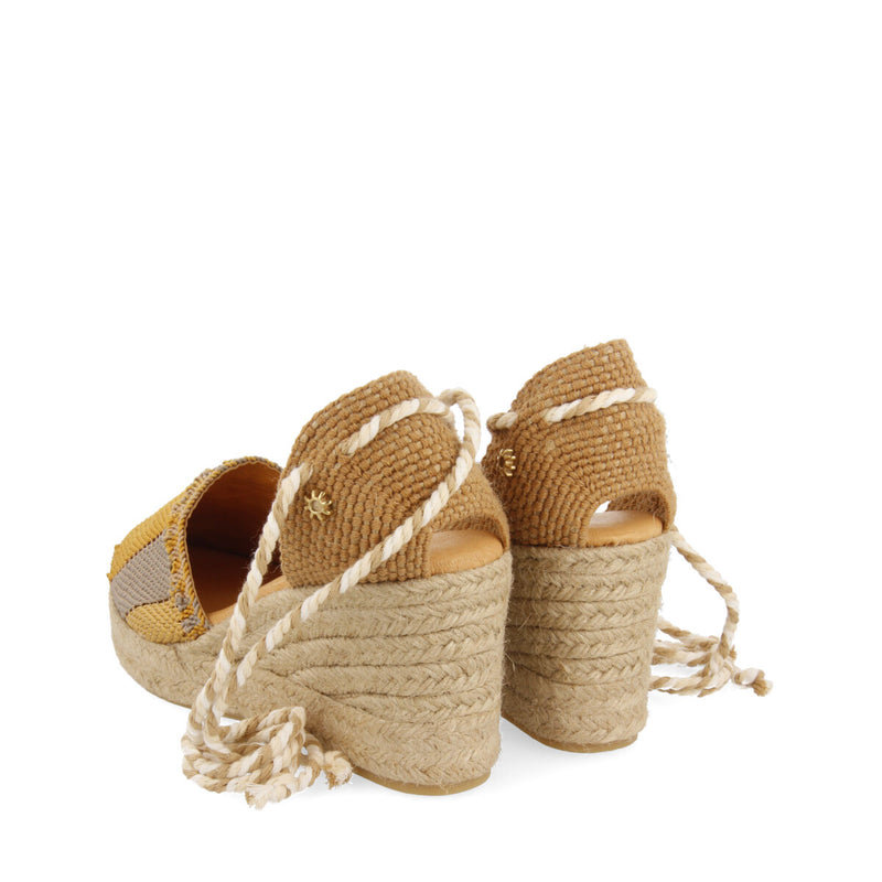 La siesta gala women's mustard espadrilles