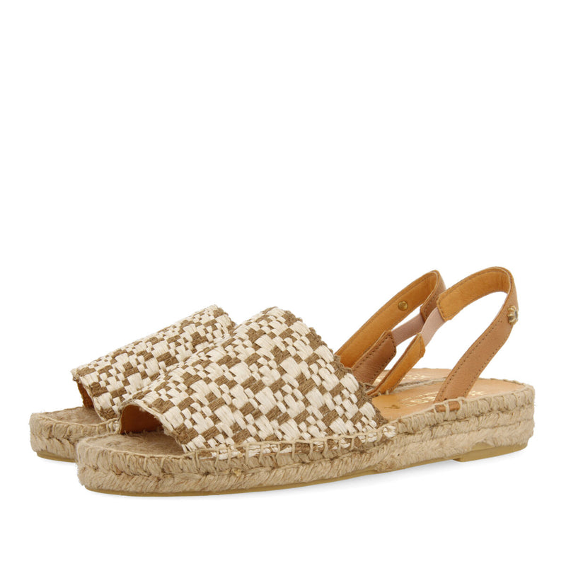Alpargatas la siesta en color natural para mujer prisca
