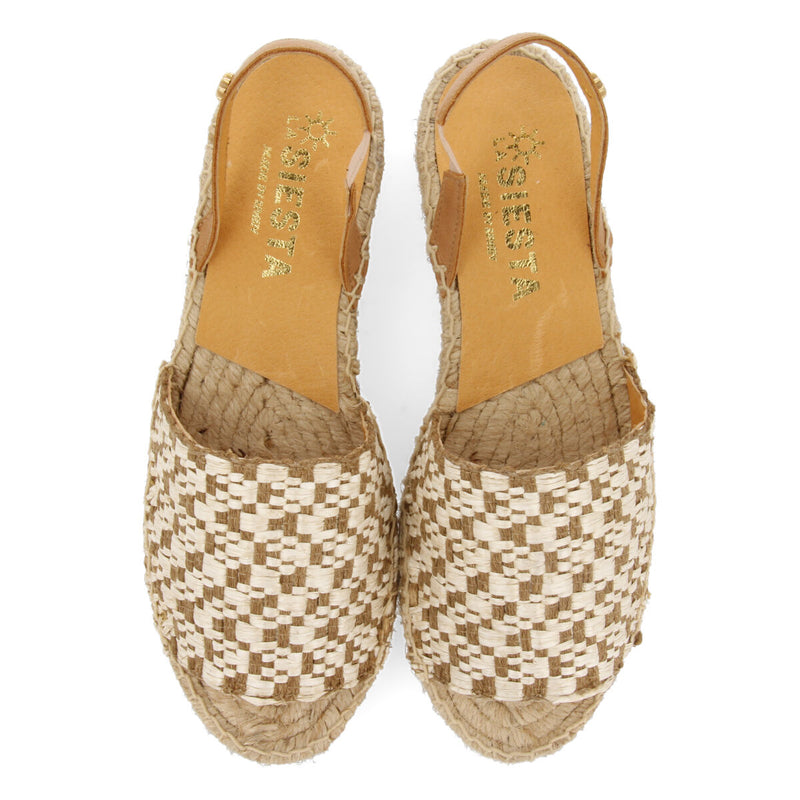 Alpargatas la siesta en color natural para mujer prisca