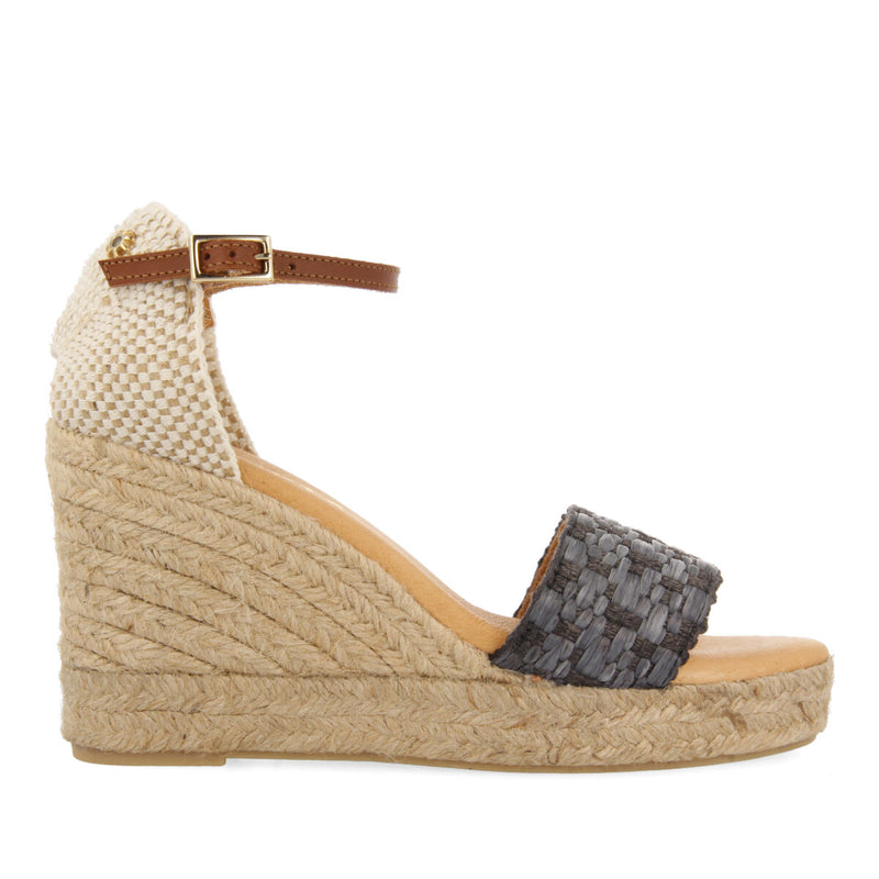 La siesta regina women's black espadrilles