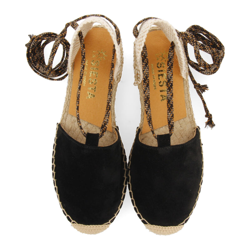 La siesta apolonia women's black espadrilles
