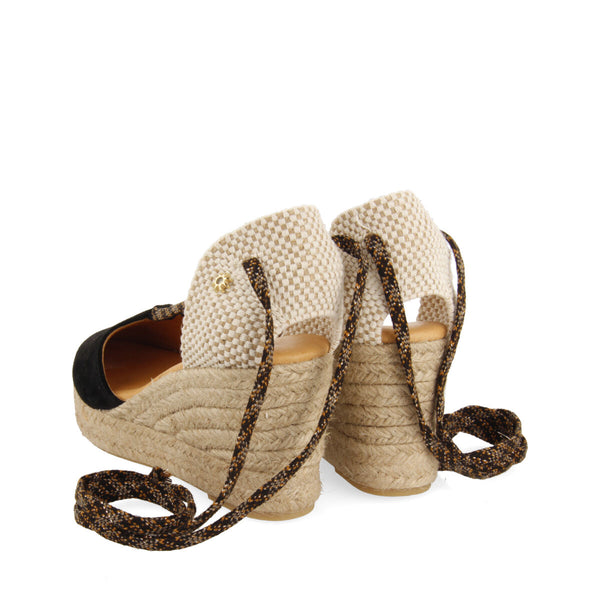 La siesta barbara women's black espadrilles