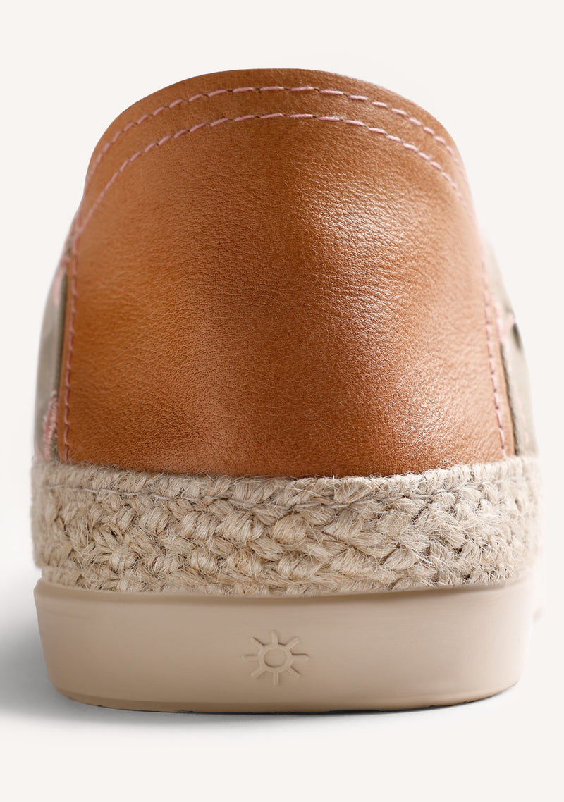 ESPADRILLES KAKI MOTIF POISSON