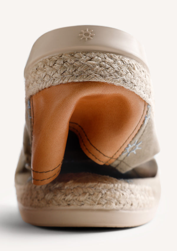 ESPADRILLES KAKI MOTIFS SOLEIL