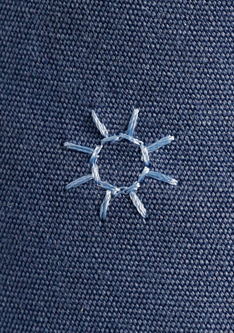 ESPADRILLES BLEUES MOTIFS SOLEIL
