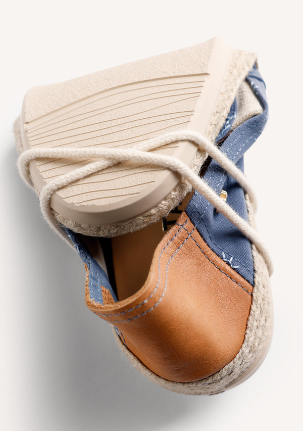 ESPADRILLES BLEUES MOTIFS SOLEIL