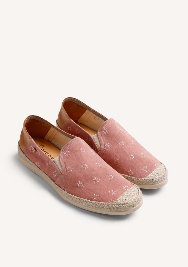 ESPADRILLES TERRE CUITE MOTIF SOLEIL