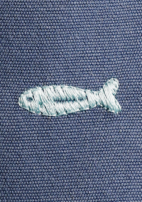 ESPADRILLES BLEUES MOTIF POISSON