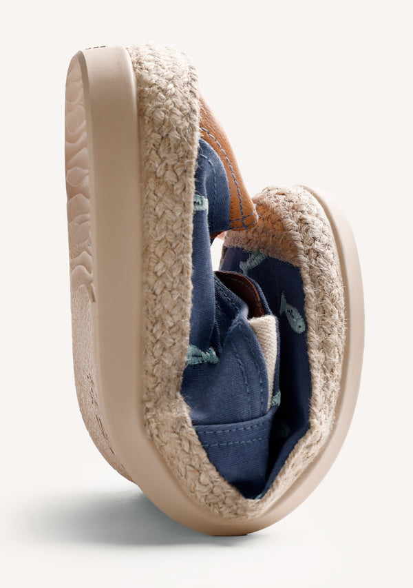 ESPADRILLES BLEUES MOTIF POISSON