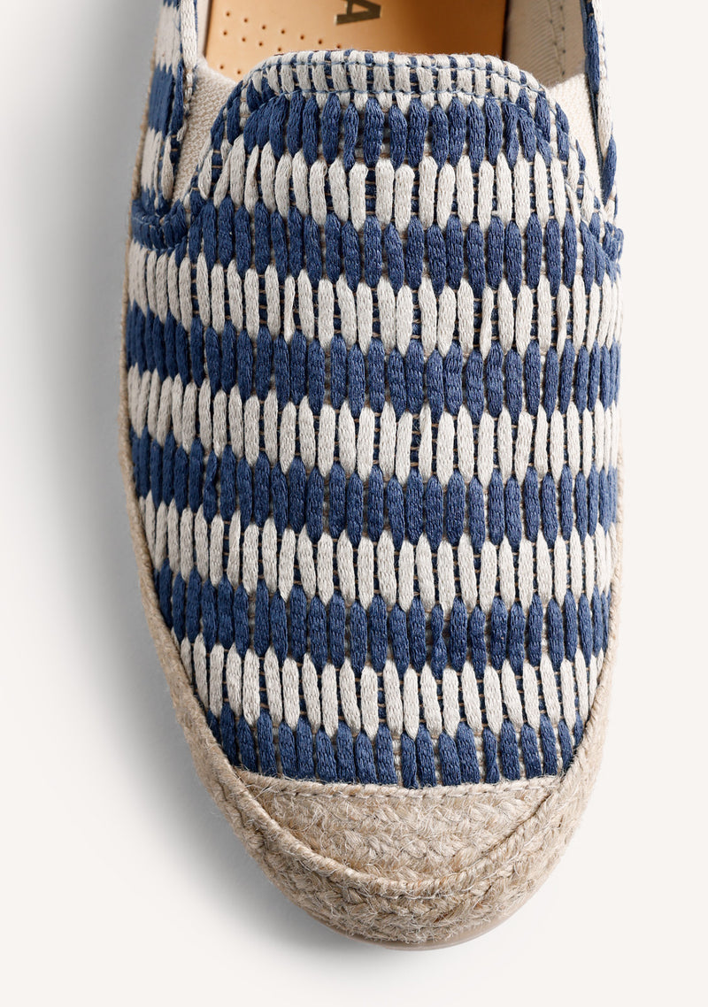 ESPADRILLES RAYURES BLEUES