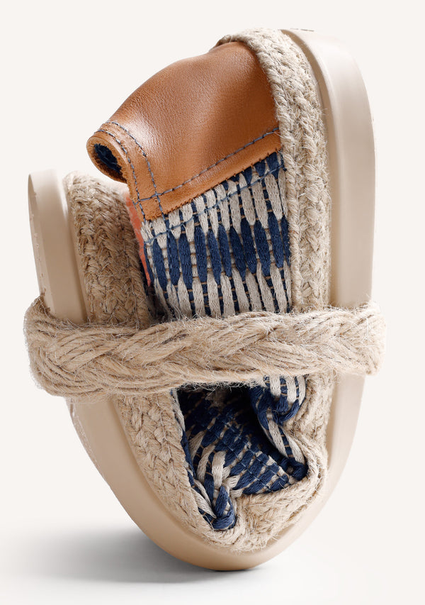 ESPADRILLES RAYURES BLEUES