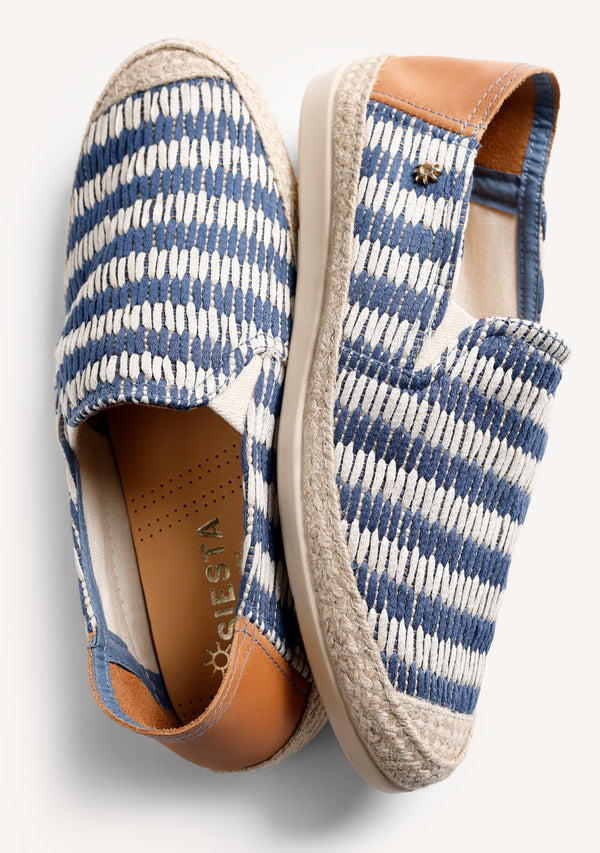 ESPADRILLES RAYURES BLEUES