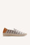 ESPADRILLES RAYURES TAUPE