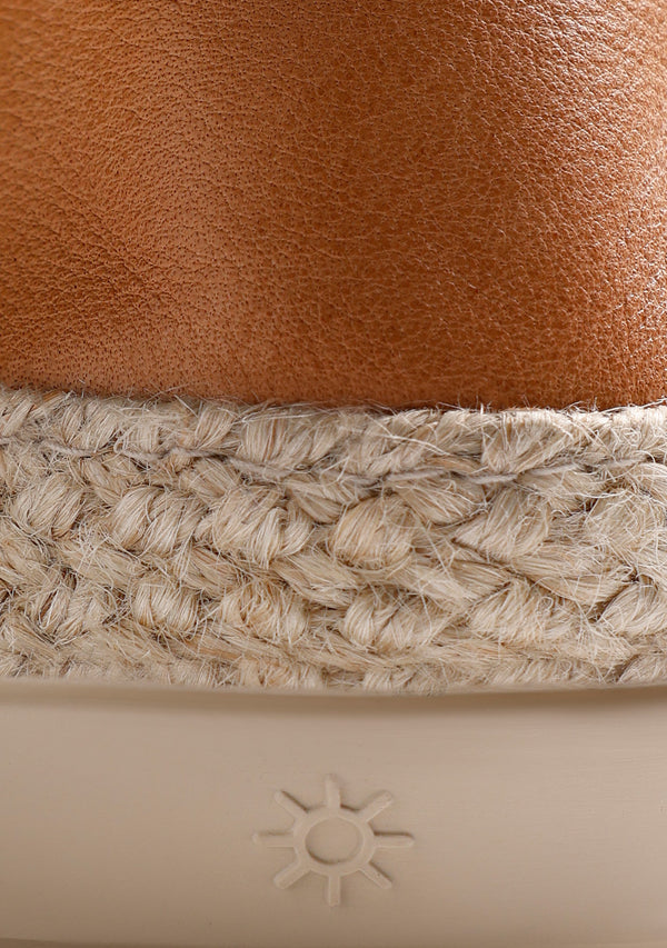 ESPADRILLES RAYURES TAUPE