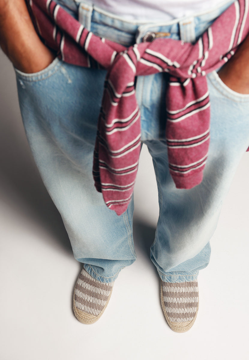 ALPARGATAS TAUPE RAYAS