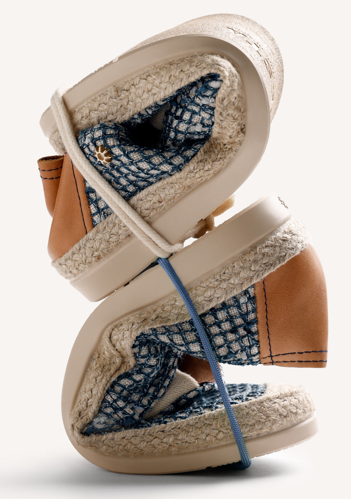 BLUE MESH ESPADRILLES