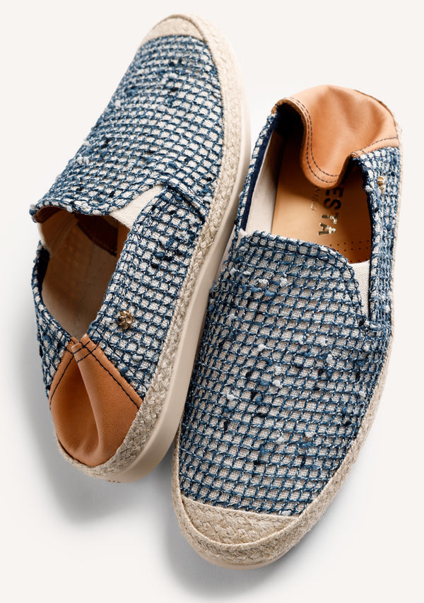 ESPADRILLES MAILLE BLEUE
