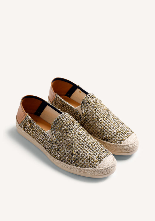 ESPADRILLES MAILLE KAKI