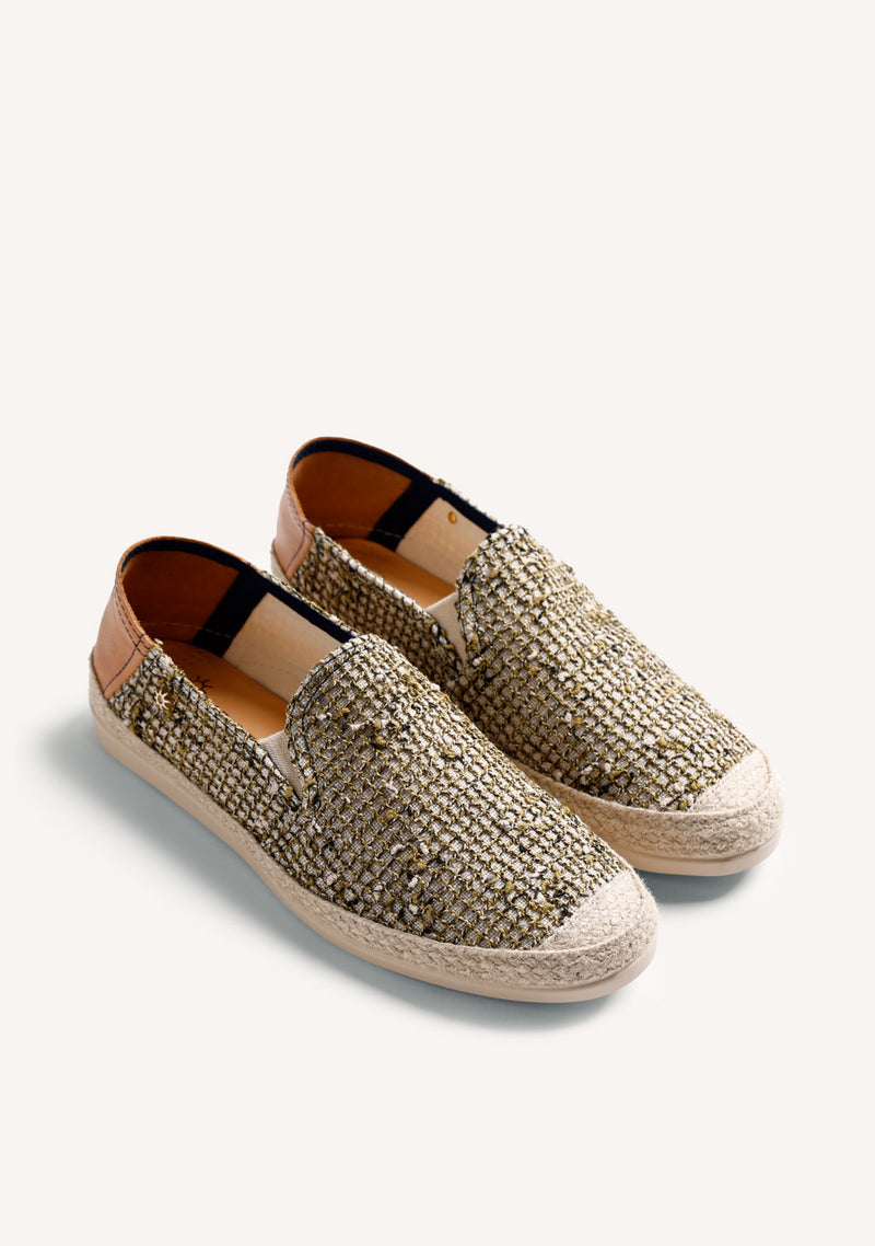 ESPADRILLES MAILLE KAKI