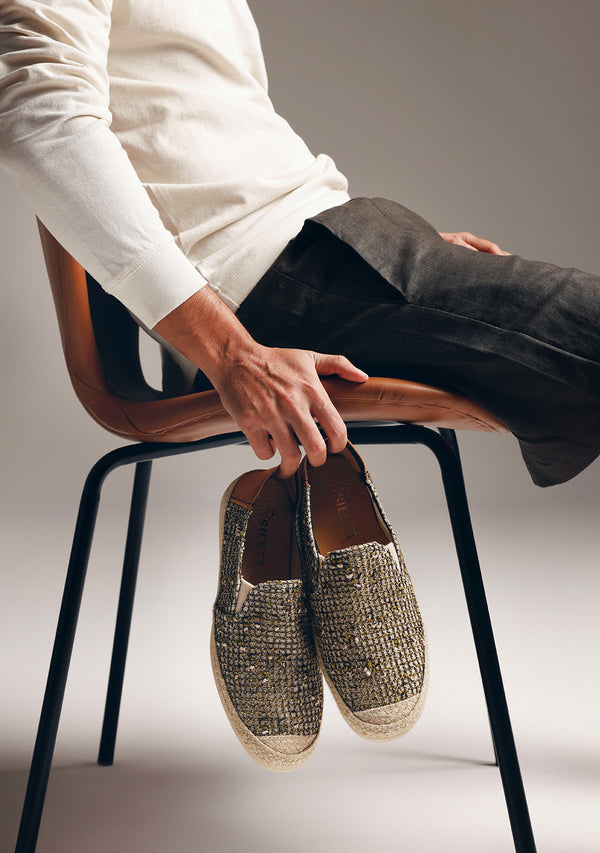 ESPADRILLES MAILLE KAKI