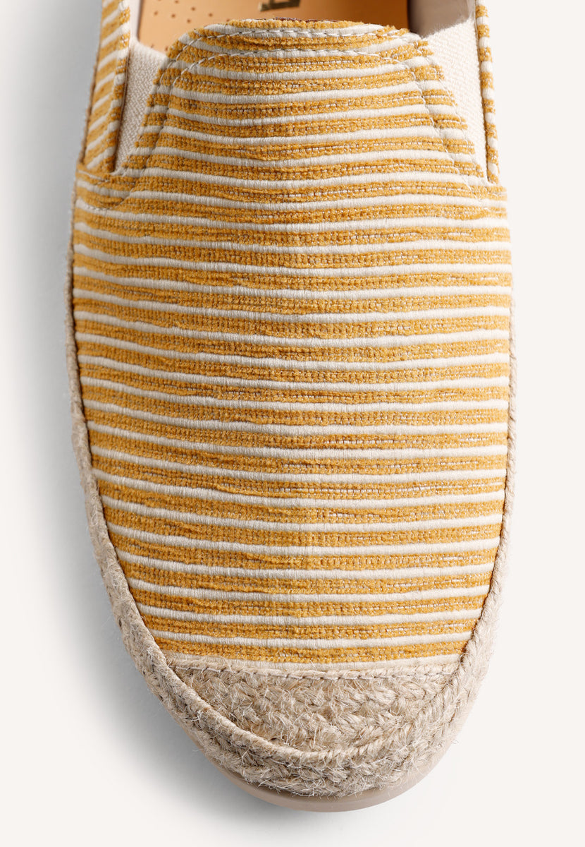 ALPARGATAS AMARILLAS RAYAS