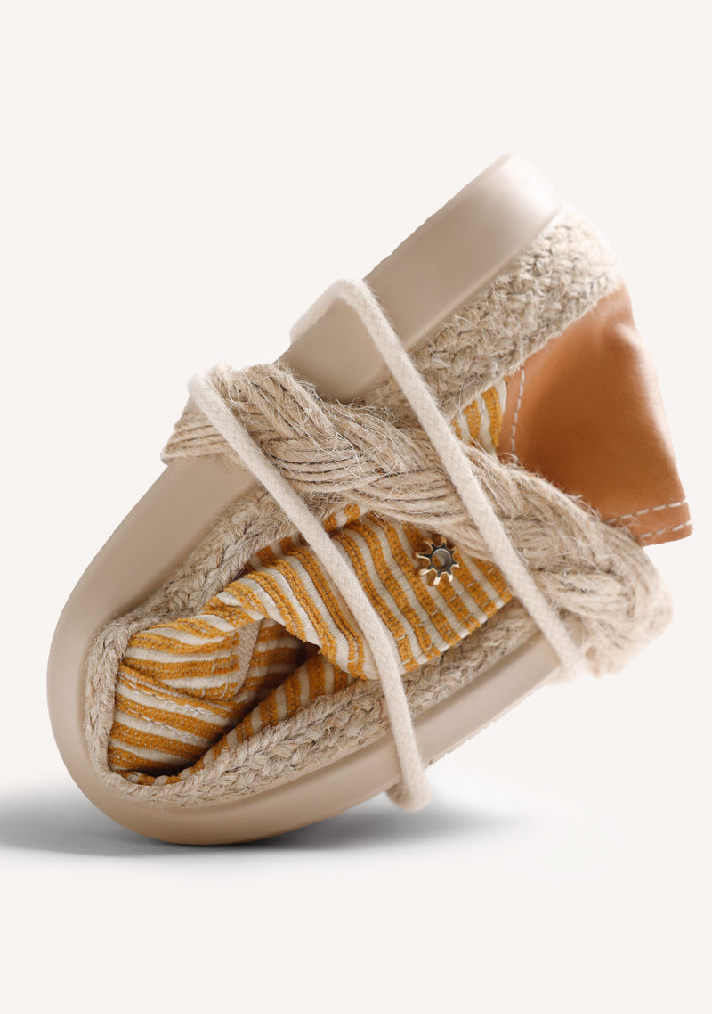 ESPADRILLES RAYURES JAUNES