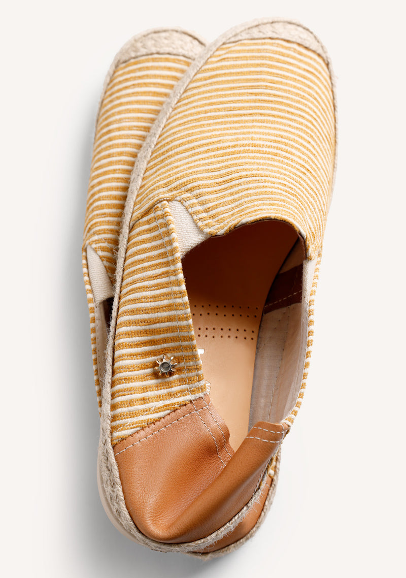 ESPADRILLES RAYURES JAUNES