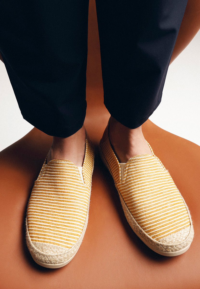 ALPARGATAS AMARILLAS RAYAS