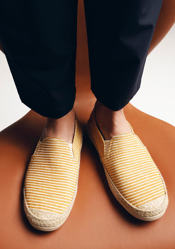 ESPADRILLES RAYURES JAUNES