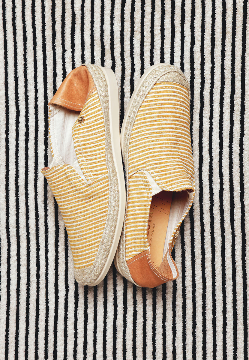 ESPADRILLES RAYURES JAUNES