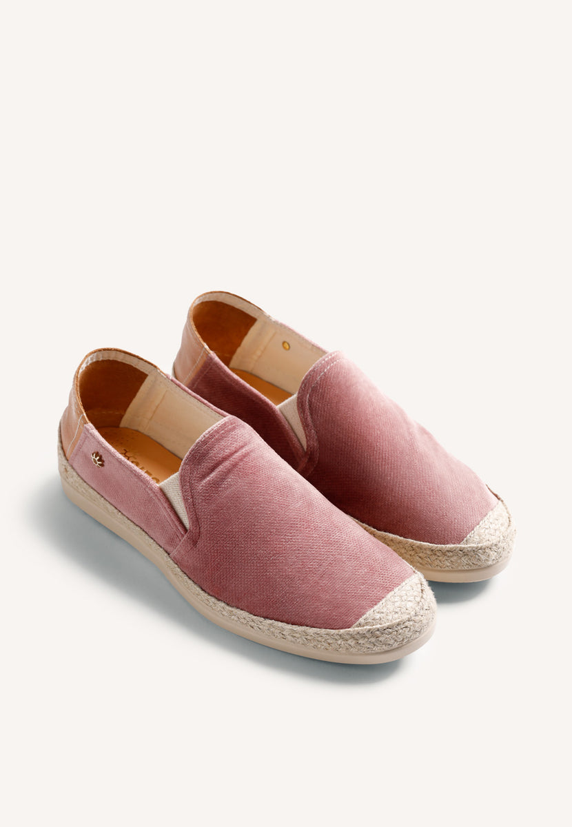 ALPARGATAS ROSAS TERCIOPELO