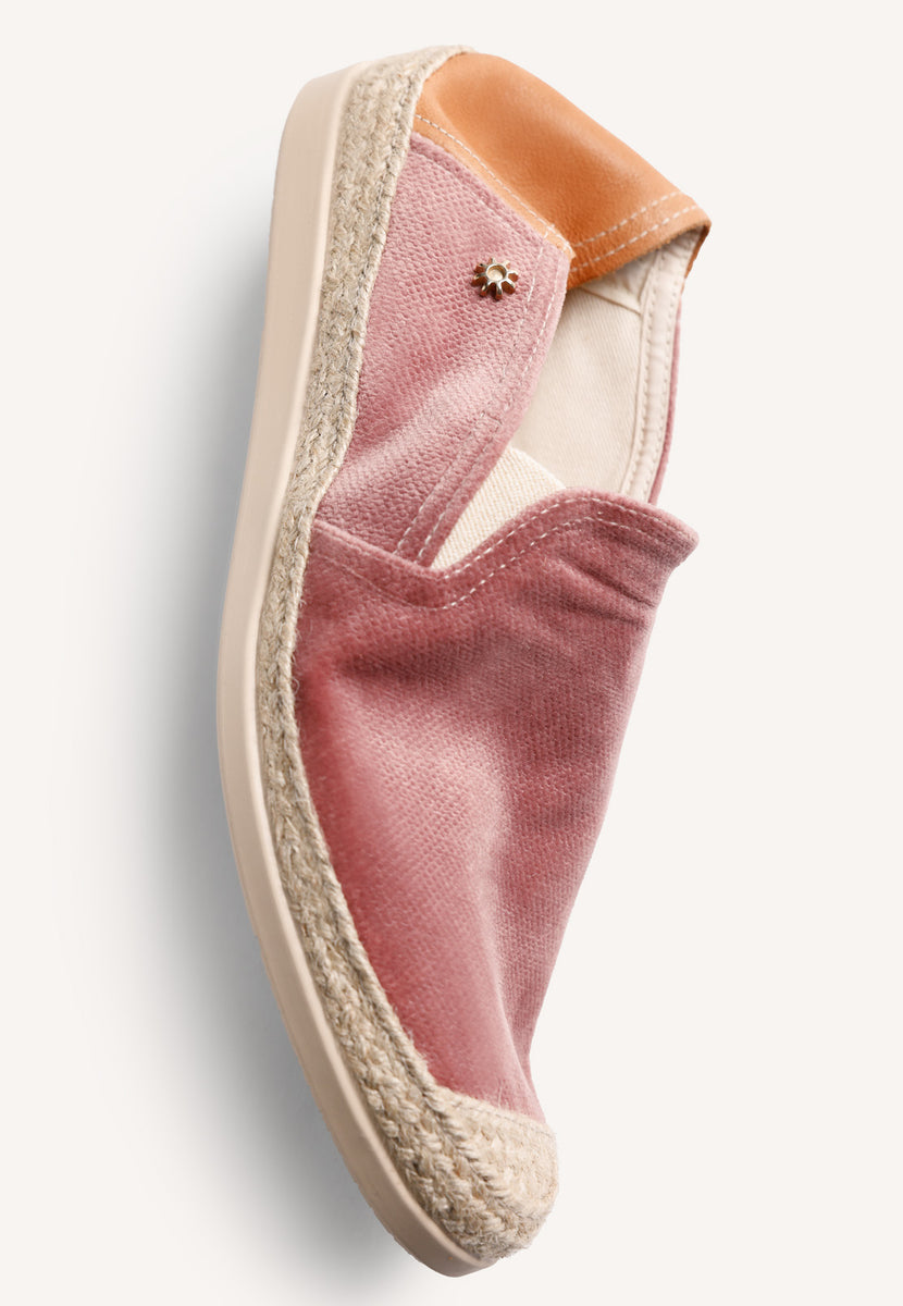 ALPARGATAS ROSAS TERCIOPELO