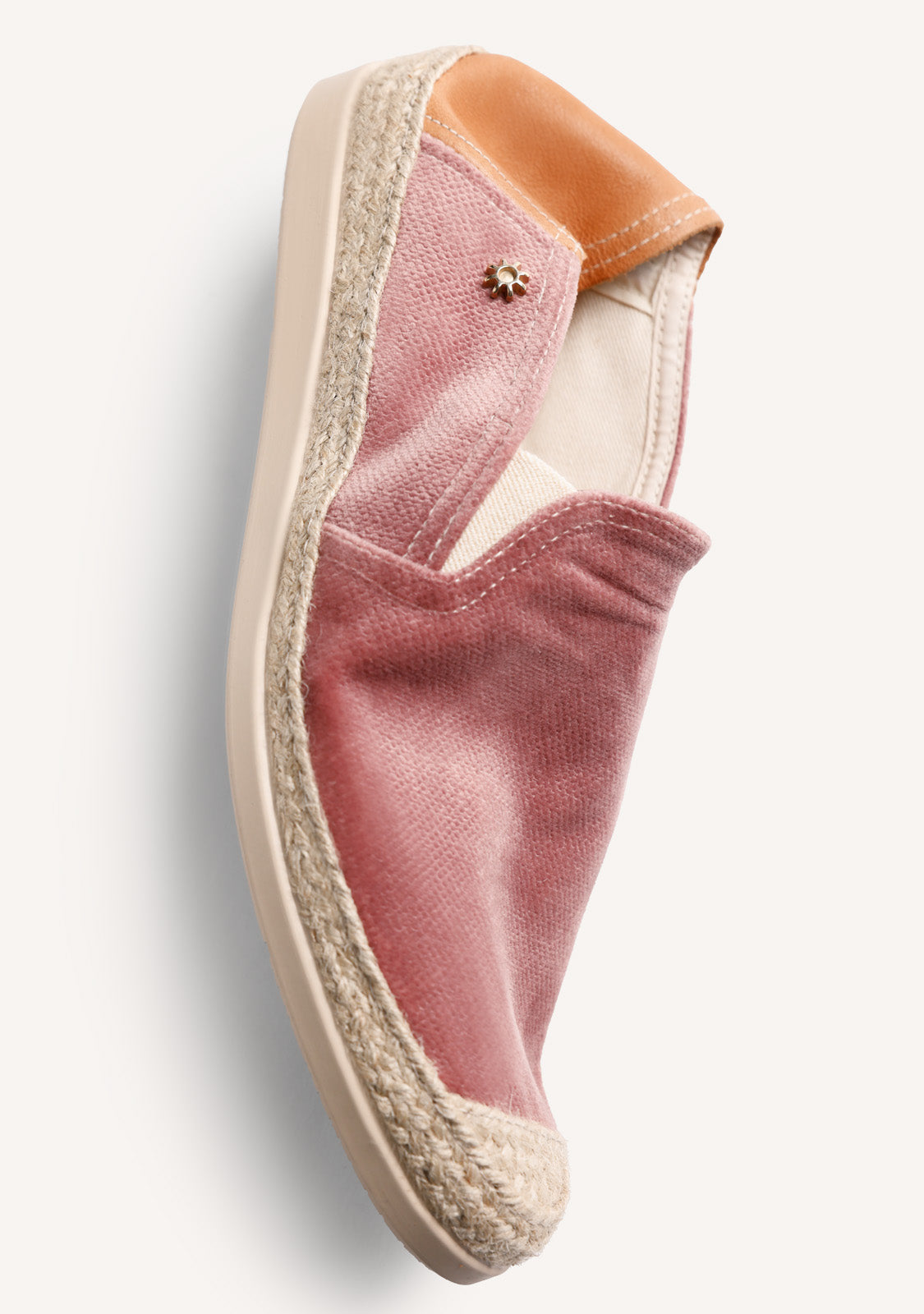 PINK VELVET ESPADRILLES