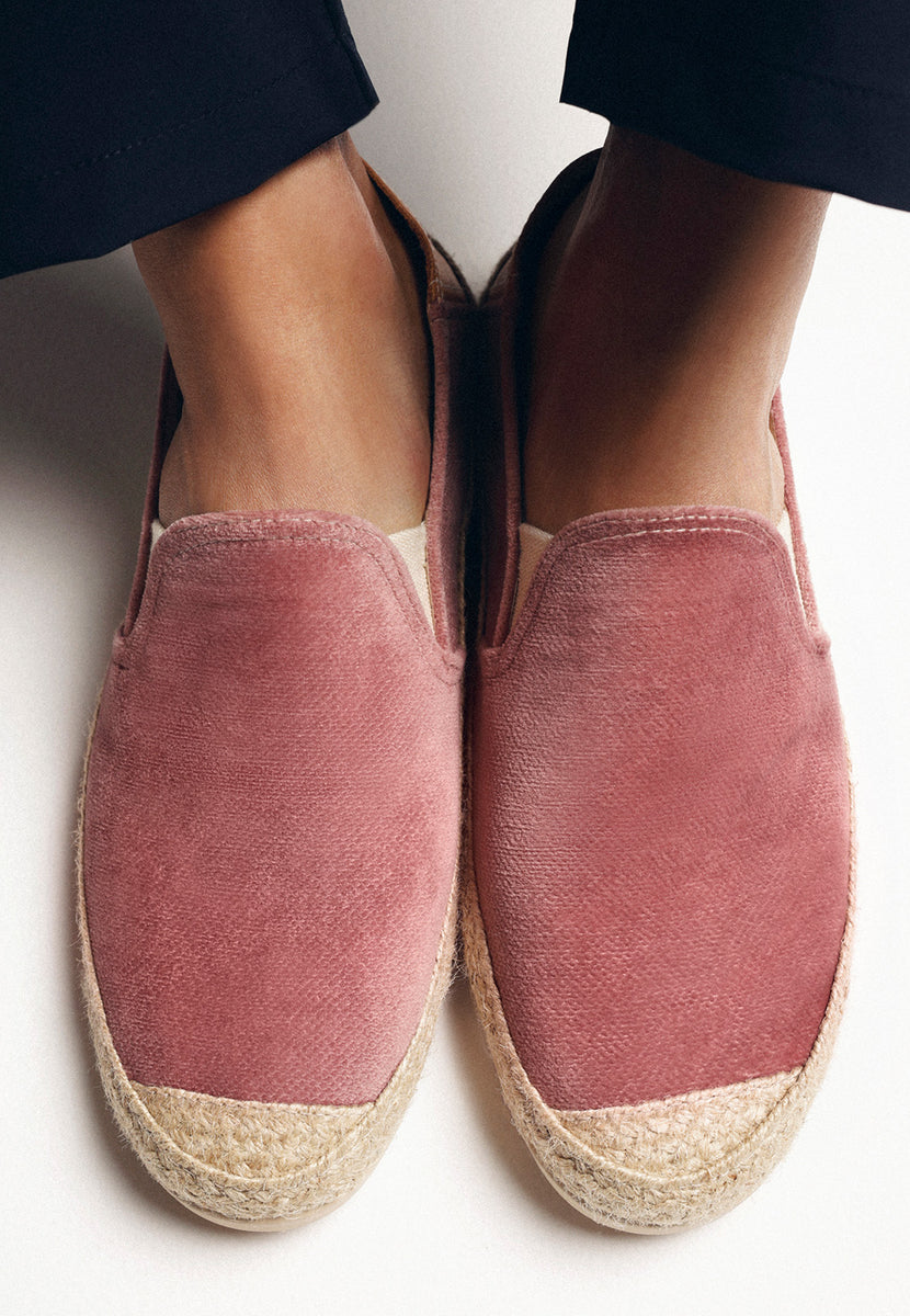 ALPARGATAS ROSAS TERCIOPELO