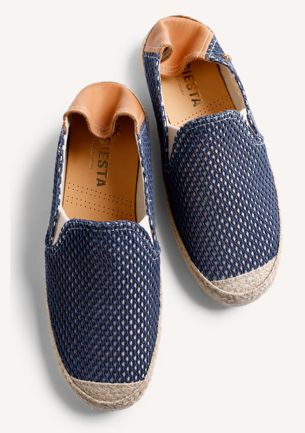 ESPADRILLES MAILLE BLEUE