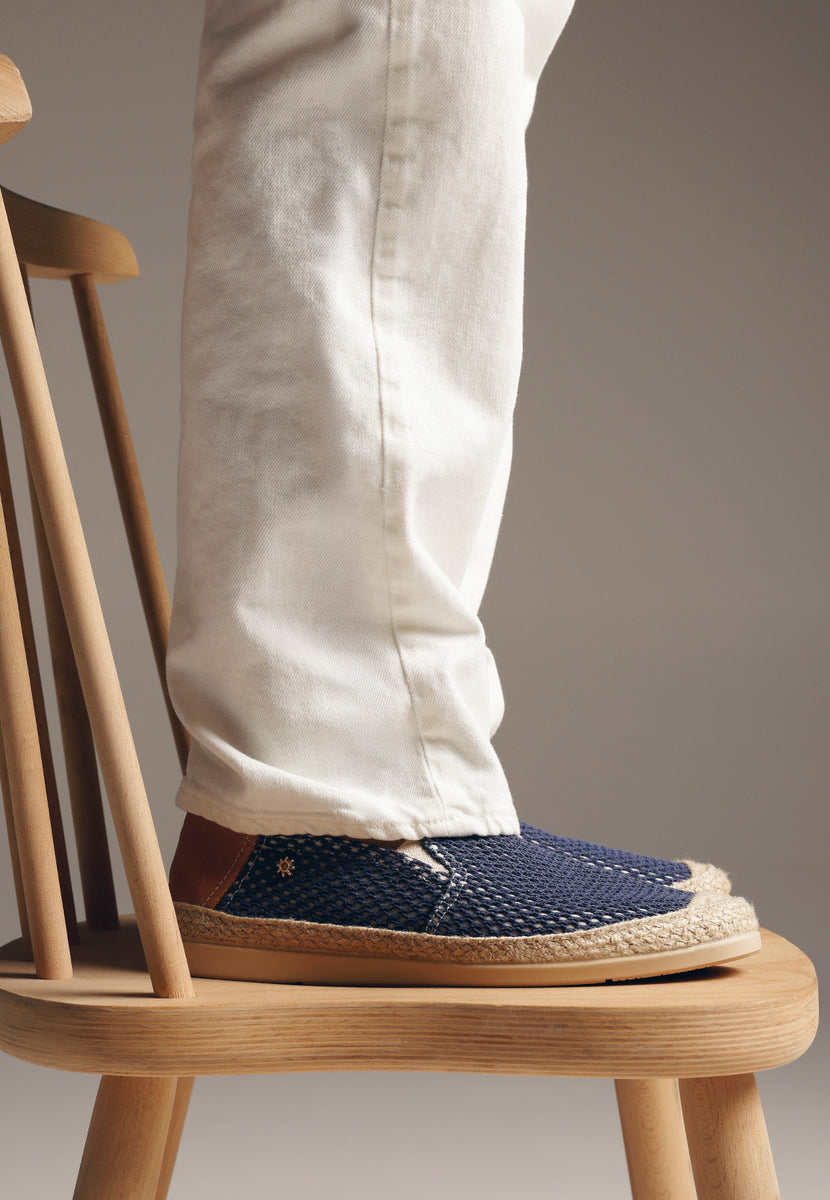 ALPARGATAS AZULES REJILLA