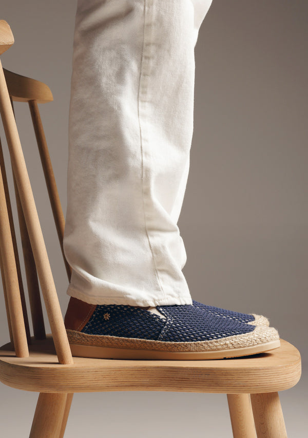 ESPADRILLES MAILLE BLEUE