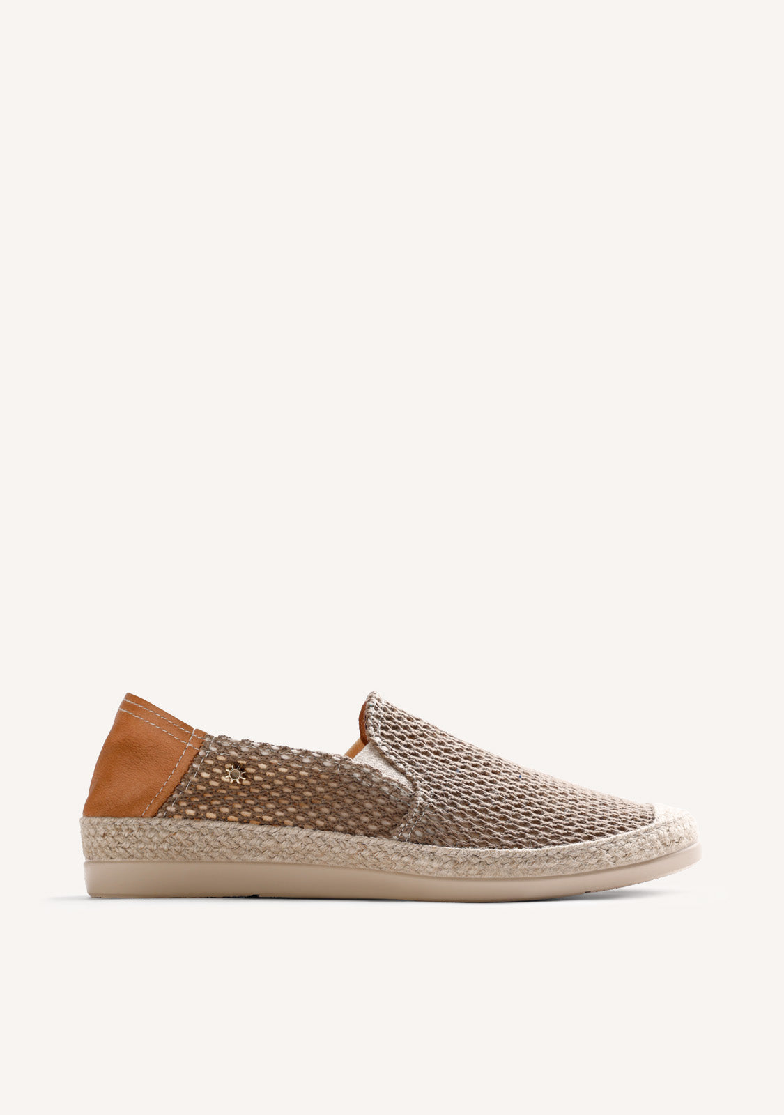 KHAKI MESH ESPADRILLES