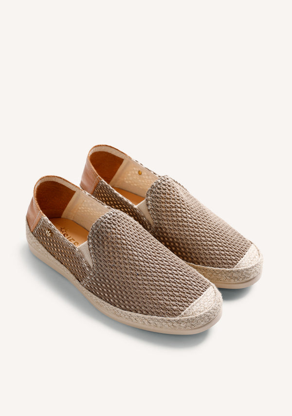 ESPADRILLES MAILLE KAKI