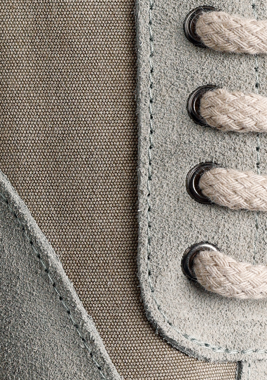 KHAKI LEATHER SNEAKERS