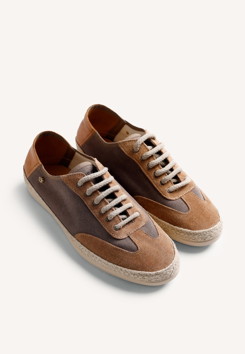 SNEAKERS PELLE MARRONE