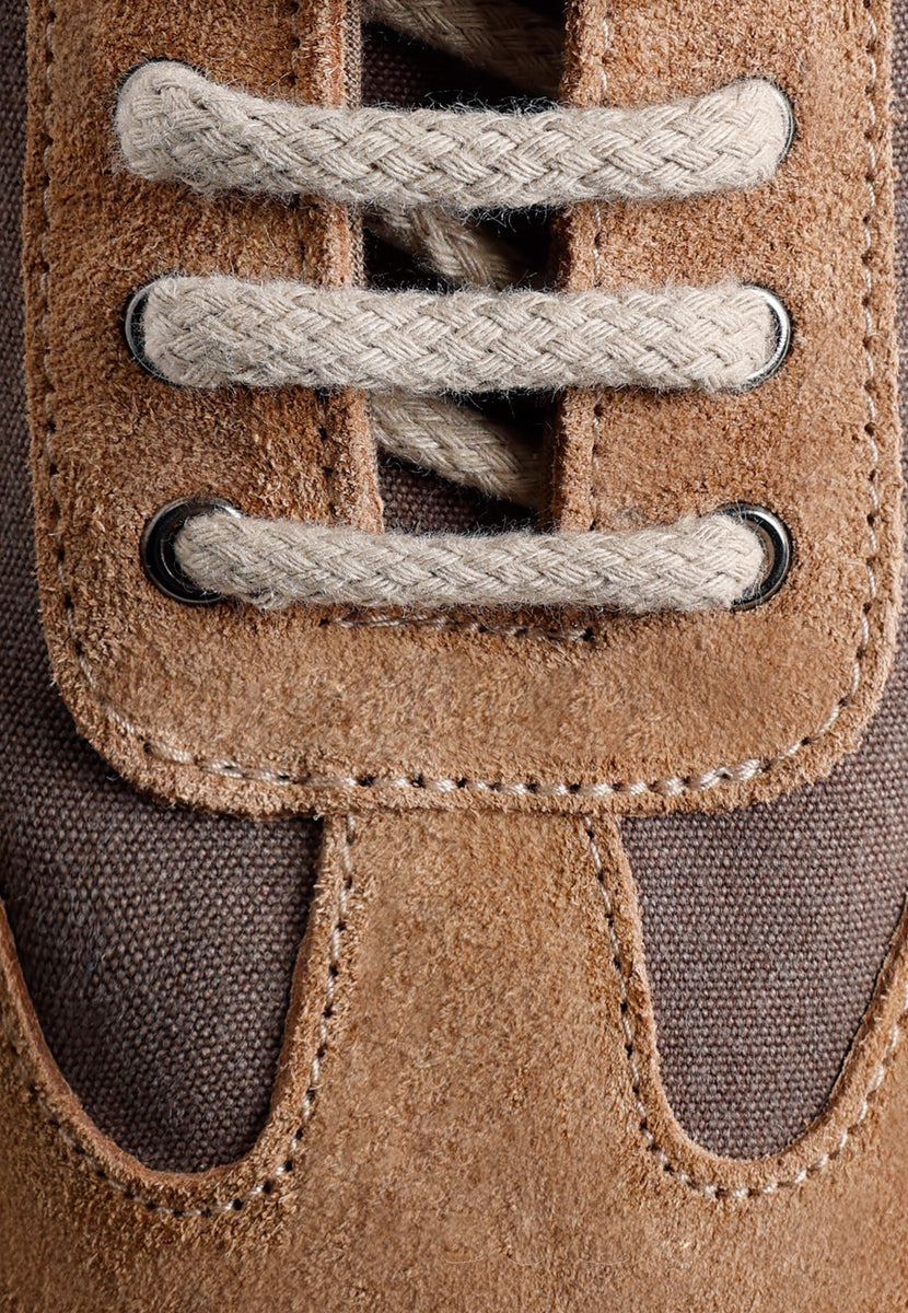 SNEAKERS PELLE MARRONE