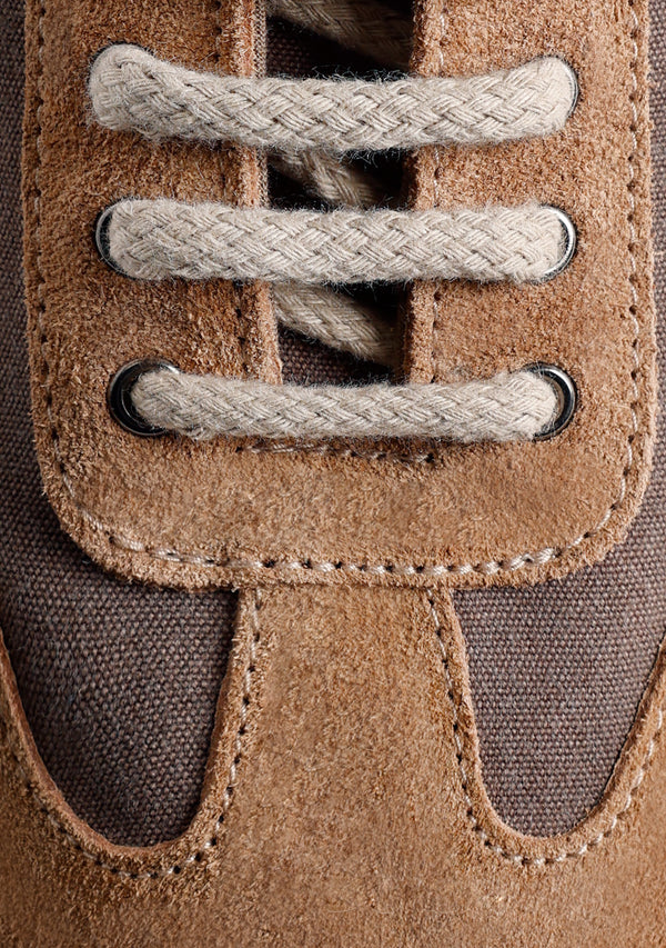 BROWN LEATHER SNEAKERS