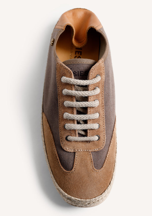 BROWN LEATHER SNEAKERS