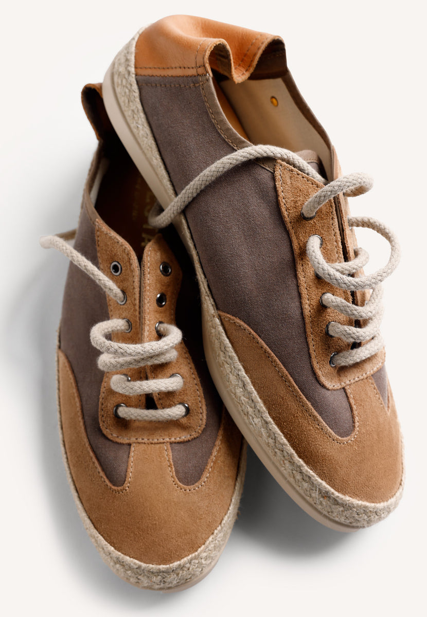 SNEAKERS PELLE MARRONE